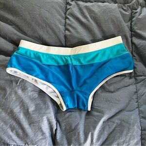 Aussiebum Swimsuit Brief Blue White XL Nearly New
